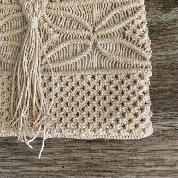 Handmade Crochet Woven Hand Held Bag Purse - Picture 8 of 10